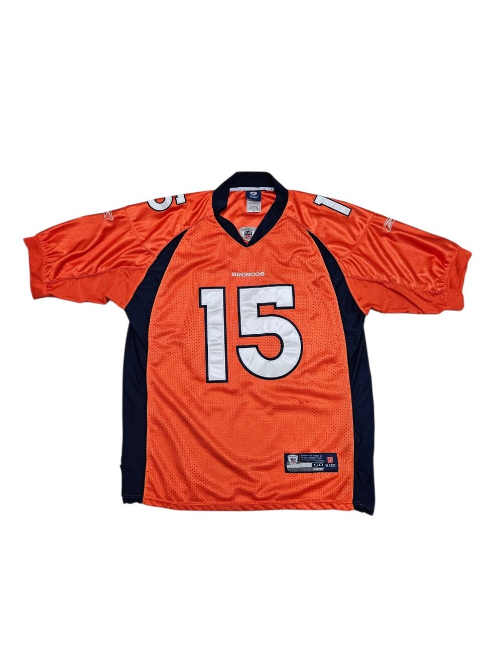Reebok Tim Tebow Denver Broncos Jersey Men’s XL US XL #15 NFL On Field Orange